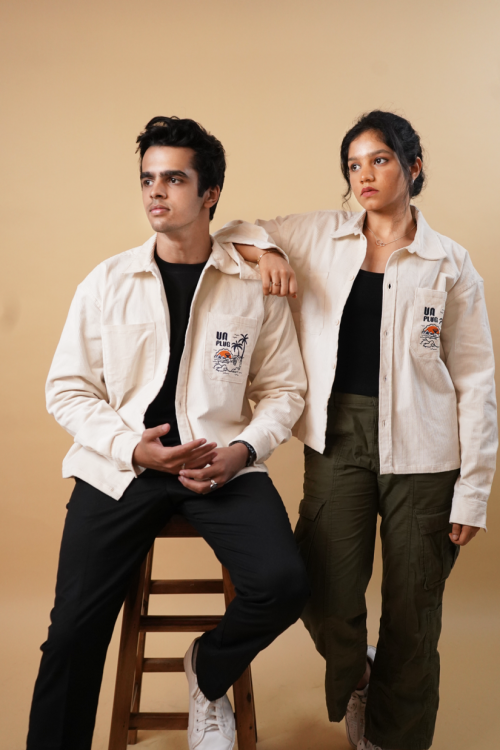 Unplug Unisex Corduroy Shacket